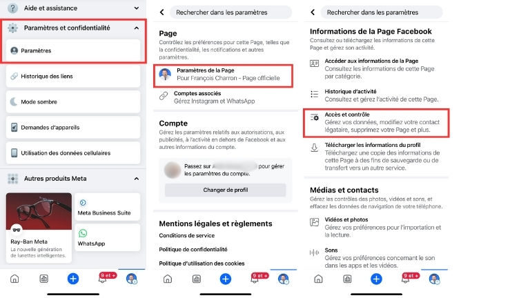 Étapes pour supprimer ou désactiver une Page Facebook à partir de l'application sur iPhone, iPad ou avec un téléphone ou tablette Android Étapes pour supprimer ou désactiver une Page Facebook à partir de l'application sur iPhone, iPad ou avec un téléphone ou tablette Android